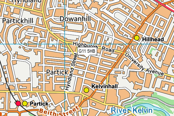 G11 5HB map - OS VectorMap District (Ordnance Survey) G11 5HB map - OS VectorMap District (Ordnance Survey)