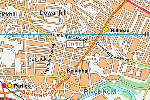 G11 5HG map - OS VectorMap District (Ordnance Survey) G11 5HG map - OS VectorMap District (Ordnance Survey)
