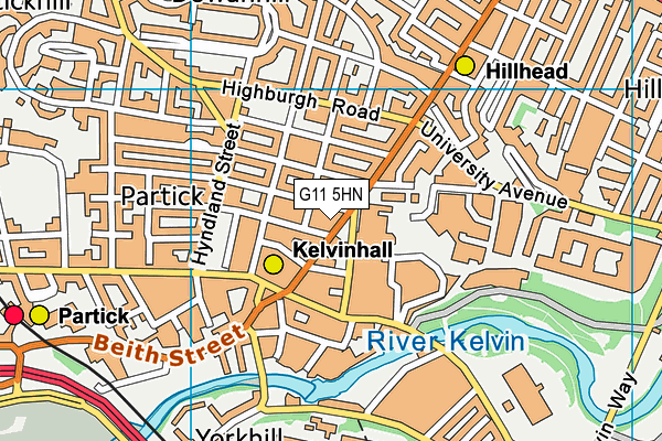 G11 5HN map - OS VectorMap District (Ordnance Survey) G11 5HN map - OS VectorMap District (Ordnance Survey)