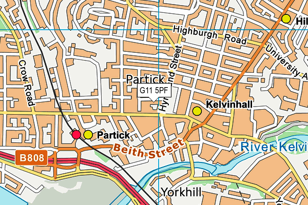 G11 5PF map - OS VectorMap District (Ordnance Survey) G11 5PF map - OS VectorMap District (Ordnance Survey)