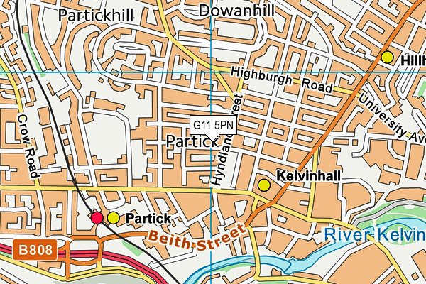 G11 5PN map - OS VectorMap District (Ordnance Survey) G11 5PN map - OS VectorMap District (Ordnance Survey)