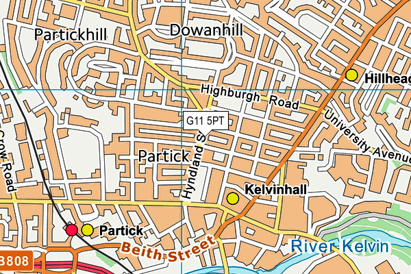 G11 5PT map - OS VectorMap District (Ordnance Survey) G11 5PT map - OS VectorMap District (Ordnance Survey)