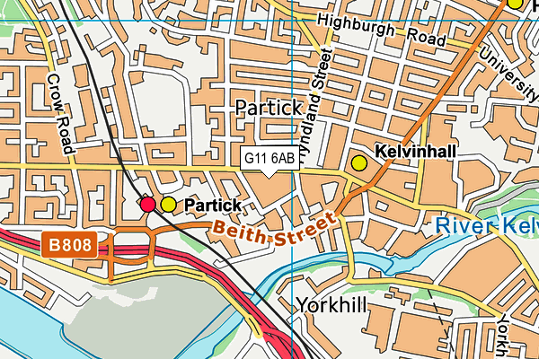 G11 6AB map - OS VectorMap District (Ordnance Survey) G11 6AB map - OS VectorMap District (Ordnance Survey)