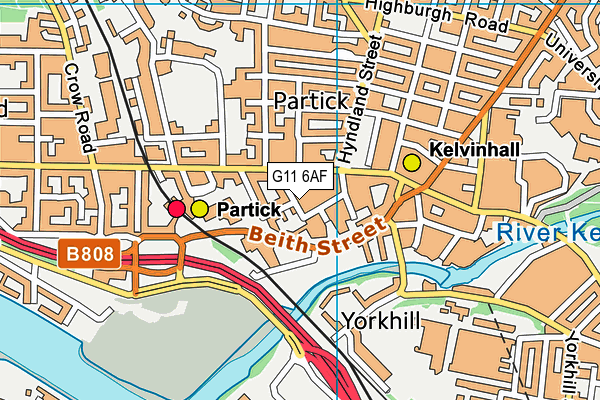 G11 6AF map - OS VectorMap District (Ordnance Survey) G11 6AF map - OS VectorMap District (Ordnance Survey)