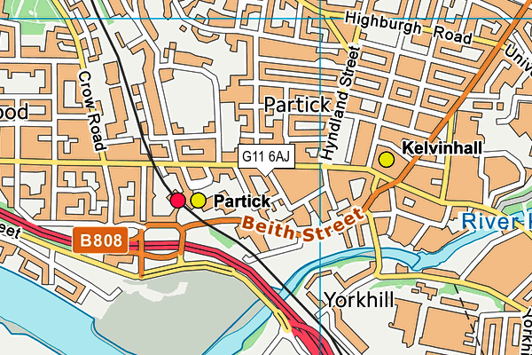 G11 6AJ map - OS VectorMap District (Ordnance Survey) G11 6AJ map - OS VectorMap District (Ordnance Survey)