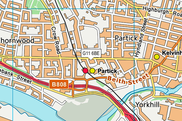 G11 6BE map - OS VectorMap District (Ordnance Survey) G11 6BE map - OS VectorMap District (Ordnance Survey)