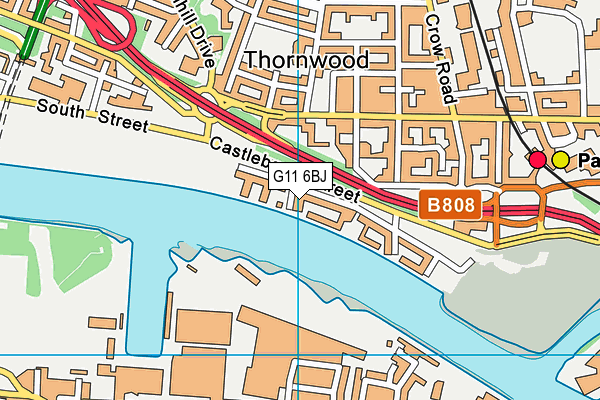 G11 6BJ map - OS VectorMap District (Ordnance Survey)