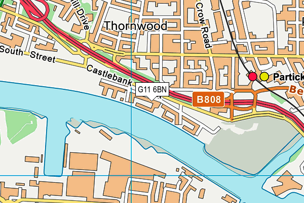 G11 6BN map - OS VectorMap District (Ordnance Survey)