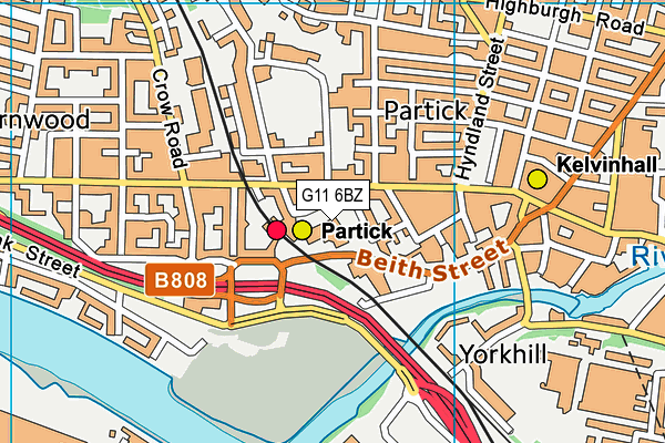G11 6BZ map - OS VectorMap District (Ordnance Survey) G11 6BZ map - OS VectorMap District (Ordnance Survey)