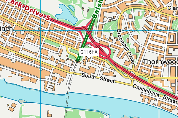 G11 6HA map - OS VectorMap District (Ordnance Survey) G11 6HA map - OS VectorMap District (Ordnance Survey)