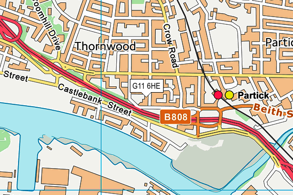 G11 6HE map - OS VectorMap District (Ordnance Survey) G11 6HE map - OS VectorMap District (Ordnance Survey)