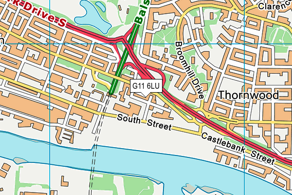 G11 6LU map - OS VectorMap District (Ordnance Survey) G11 6LU map - OS VectorMap District (Ordnance Survey)