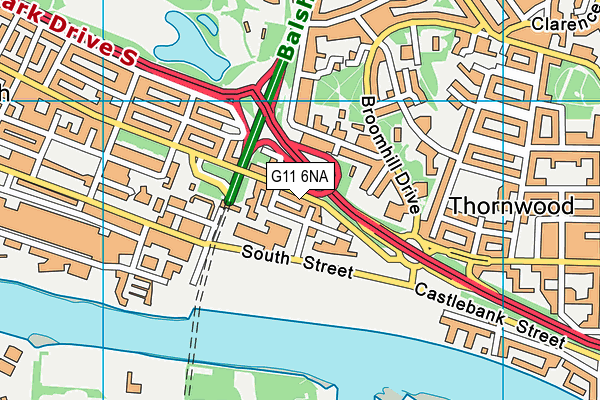 G11 6NA map - OS VectorMap District (Ordnance Survey) G11 6NA map - OS VectorMap District (Ordnance Survey)