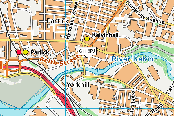 G11 6PJ map - OS VectorMap District (Ordnance Survey) G11 6PJ map - OS VectorMap District (Ordnance Survey)