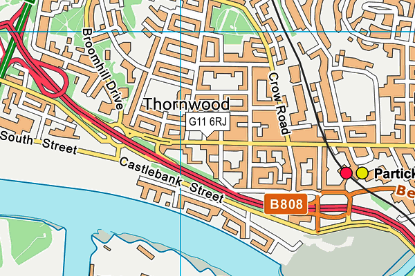 G11 6RJ map - OS VectorMap District (Ordnance Survey)