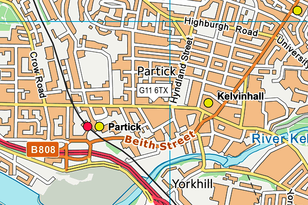 G11 6TX map - OS VectorMap District (Ordnance Survey) G11 6TX map - OS VectorMap District (Ordnance Survey)