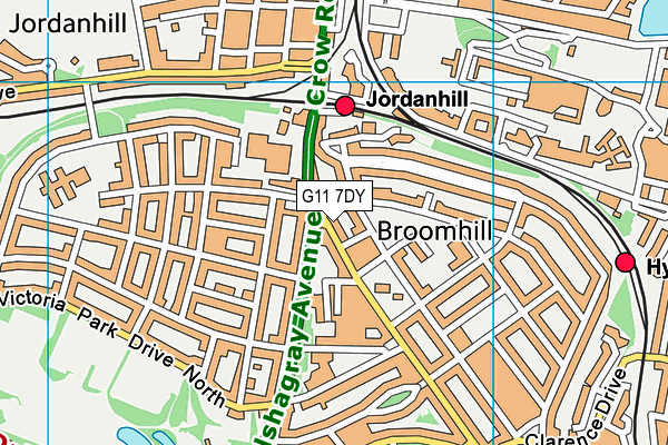 G11 7DY map - OS VectorMap District (Ordnance Survey) G11 7DY map - OS VectorMap District (Ordnance Survey)