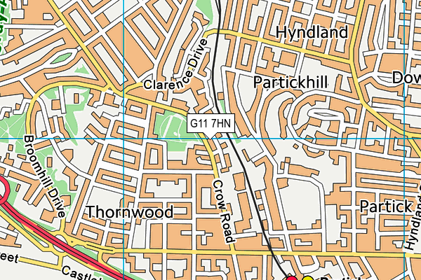 G11 7HN map - OS VectorMap District (Ordnance Survey) G11 7HN map - OS VectorMap District (Ordnance Survey)