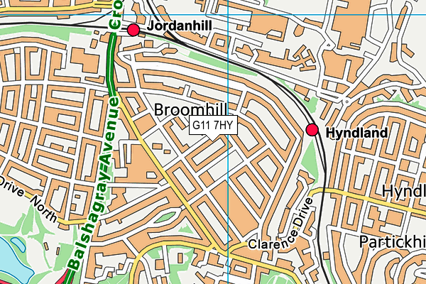G11 7HY map - OS VectorMap District (Ordnance Survey) G11 7HY map - OS VectorMap District (Ordnance Survey)