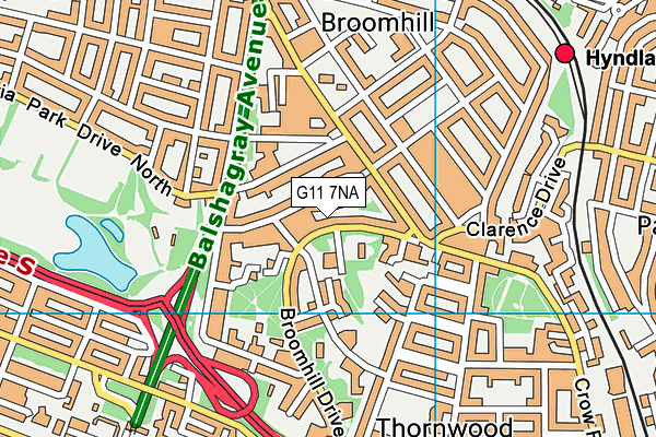 G11 7NA map - OS VectorMap District (Ordnance Survey) G11 7NA map - OS VectorMap District (Ordnance Survey)