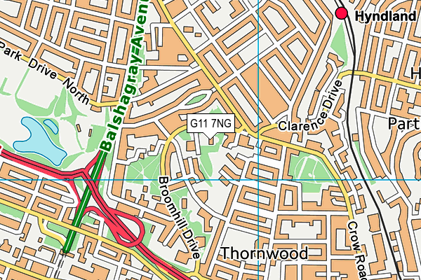 G11 7NG map - OS VectorMap District (Ordnance Survey) G11 7NG map - OS VectorMap District (Ordnance Survey)