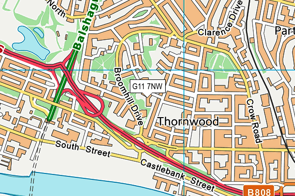 G11 7NW map - OS VectorMap District (Ordnance Survey) G11 7NW map - OS VectorMap District (Ordnance Survey)
