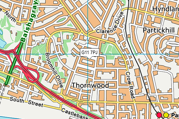 G11 7PJ map - OS VectorMap District (Ordnance Survey) G11 7PJ map - OS VectorMap District (Ordnance Survey)