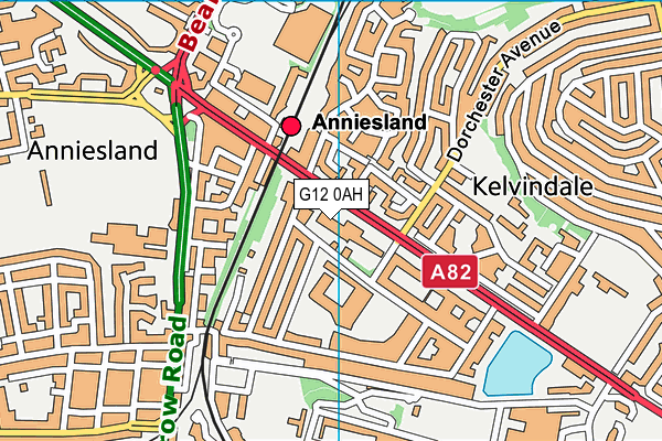 G12 0AH map - OS VectorMap District (Ordnance Survey) G12 0AH map - OS VectorMap District (Ordnance Survey)