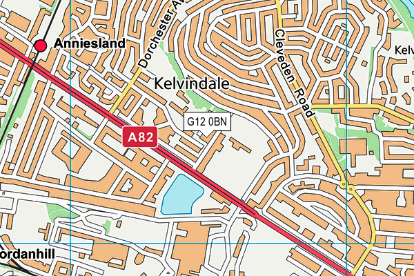G12 0BN map - OS VectorMap District (Ordnance Survey) G12 0BN map - OS VectorMap District (Ordnance Survey)