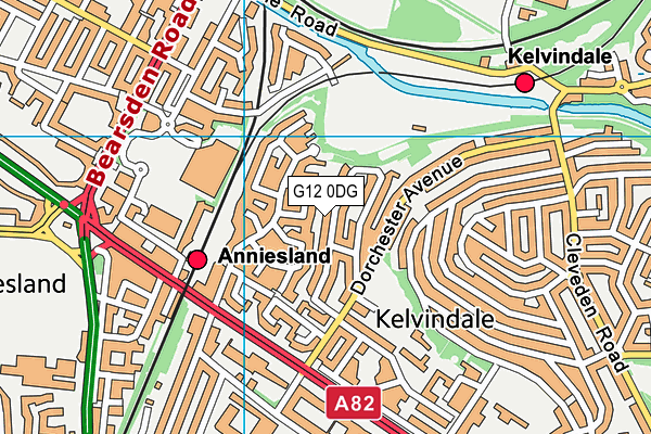 G12 0DG map - OS VectorMap District (Ordnance Survey) G12 0DG map - OS VectorMap District (Ordnance Survey)