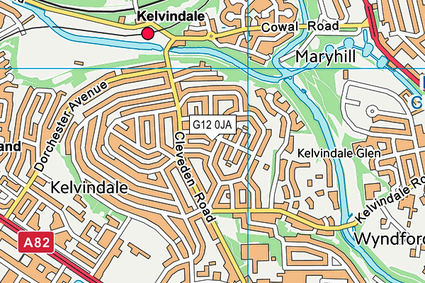 G12 0JA map - OS VectorMap District (Ordnance Survey) G12 0JA map - OS VectorMap District (Ordnance Survey)
