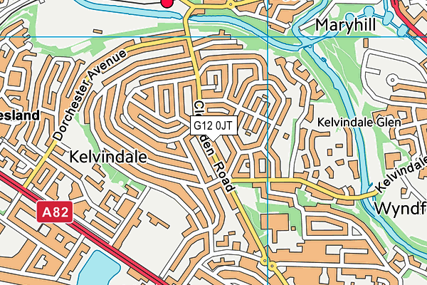 G12 0JT map - OS VectorMap District (Ordnance Survey) G12 0JT map - OS VectorMap District (Ordnance Survey)