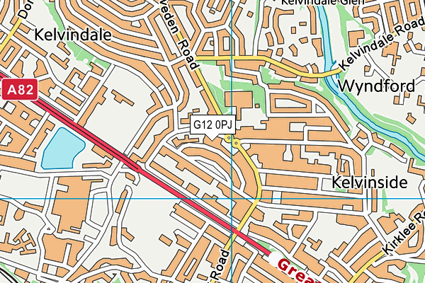 G12 0PJ map - OS VectorMap District (Ordnance Survey) G12 0PJ map - OS VectorMap District (Ordnance Survey)