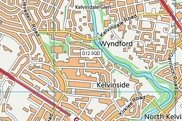 G12 0QD map - OS VectorMap District (Ordnance Survey) G12 0QD map - OS VectorMap District (Ordnance Survey)