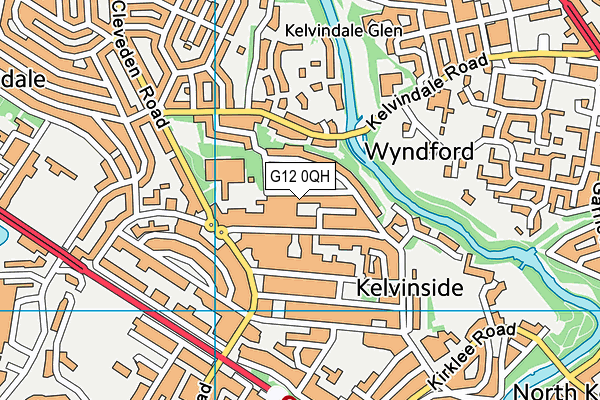 G12 0QH map - OS VectorMap District (Ordnance Survey) G12 0QH map - OS VectorMap District (Ordnance Survey)