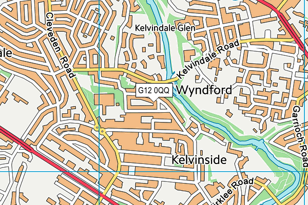 G12 0QQ map - OS VectorMap District (Ordnance Survey) G12 0QQ map - OS VectorMap District (Ordnance Survey)