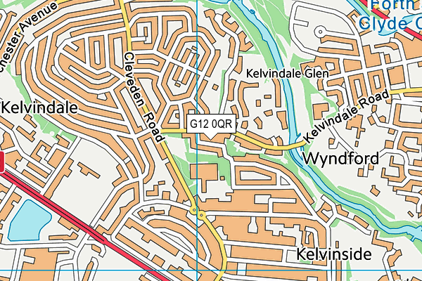 G12 0QR map - OS VectorMap District (Ordnance Survey) G12 0QR map - OS VectorMap District (Ordnance Survey)