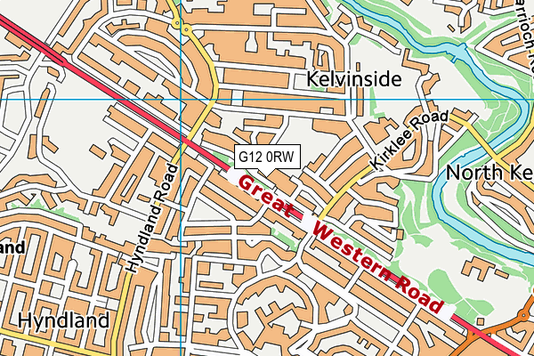 G12 0RW map - OS VectorMap District (Ordnance Survey) G12 0RW map - OS VectorMap District (Ordnance Survey)