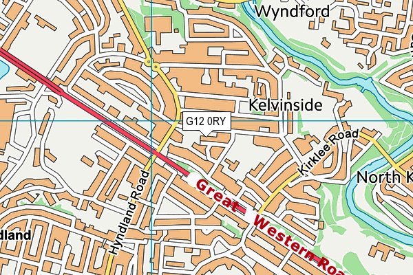 G12 0RY map - OS VectorMap District (Ordnance Survey) G12 0RY map - OS VectorMap District (Ordnance Survey)