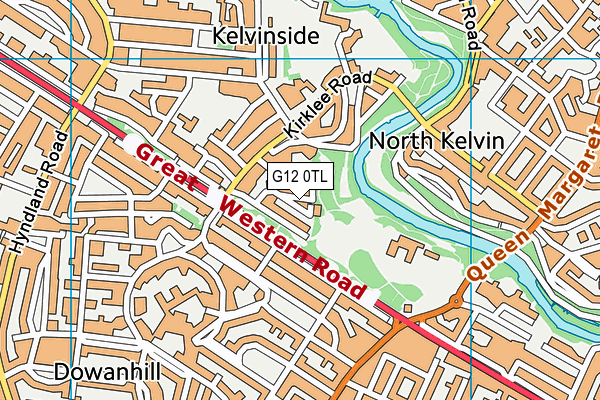 G12 0TL map - OS VectorMap District (Ordnance Survey) G12 0TL map - OS VectorMap District (Ordnance Survey)