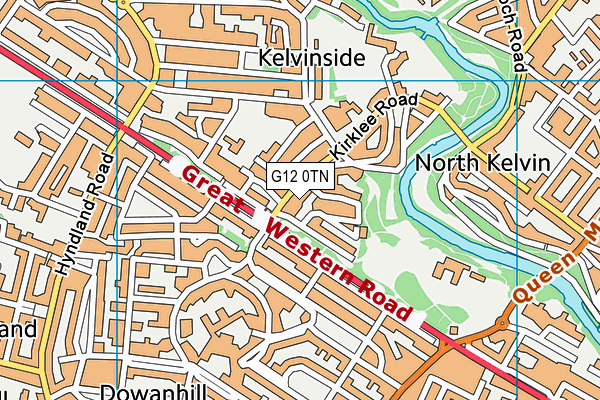 G12 0TN map - OS VectorMap District (Ordnance Survey) G12 0TN map - OS VectorMap District (Ordnance Survey)