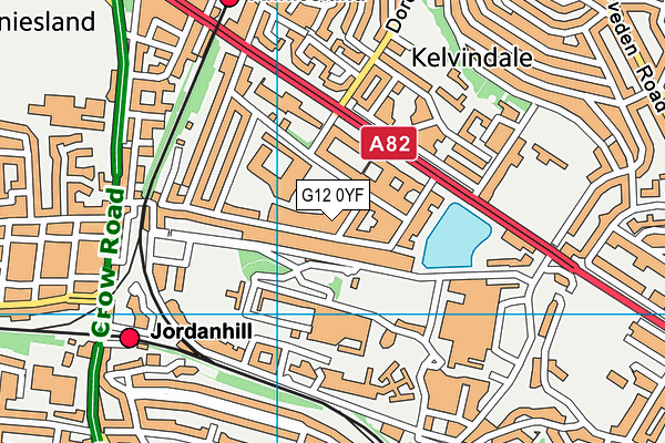 G12 0YF map - OS VectorMap District (Ordnance Survey) G12 0YF map - OS VectorMap District (Ordnance Survey)