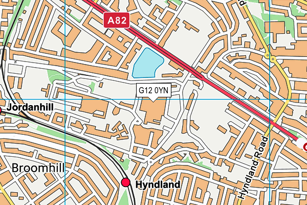 G12 0YN map - OS VectorMap District (Ordnance Survey) G12 0YN map - OS VectorMap District (Ordnance Survey)