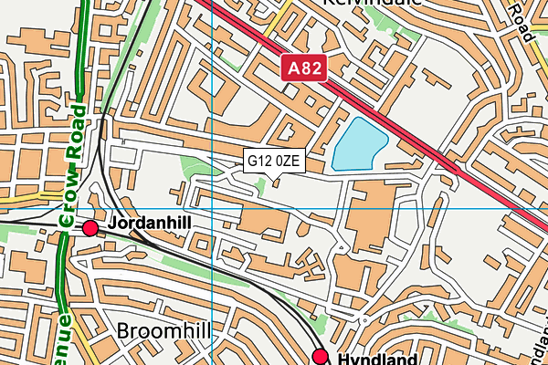 G12 0ZE map - OS VectorMap District (Ordnance Survey) G12 0ZE map - OS VectorMap District (Ordnance Survey)