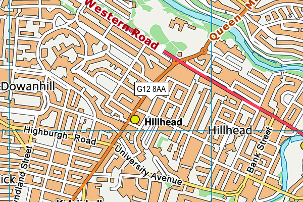 G12 8AA map - OS VectorMap District (Ordnance Survey) G12 8AA map - OS VectorMap District (Ordnance Survey)