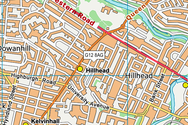G12 8AG map - OS VectorMap District (Ordnance Survey) G12 8AG map - OS VectorMap District (Ordnance Survey)