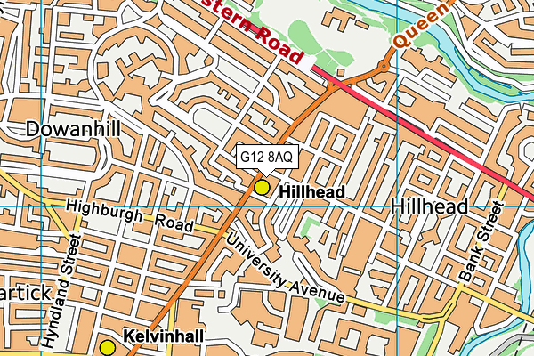 G12 8AQ map - OS VectorMap District (Ordnance Survey) G12 8AQ map - OS VectorMap District (Ordnance Survey)