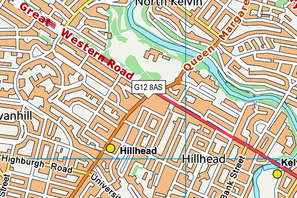 G12 8AS map - OS VectorMap District (Ordnance Survey) G12 8AS map - OS VectorMap District (Ordnance Survey)