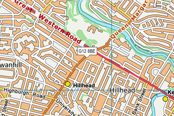 G12 8BE map - OS VectorMap District (Ordnance Survey) G12 8BE map - OS VectorMap District (Ordnance Survey)