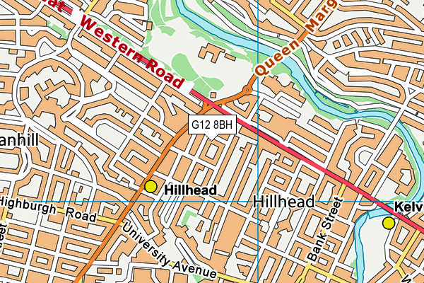 G12 8BH map - OS VectorMap District (Ordnance Survey) G12 8BH map - OS VectorMap District (Ordnance Survey)